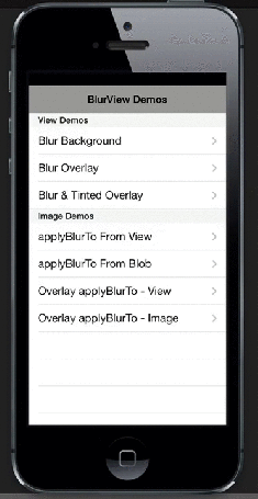 BlurView Demo